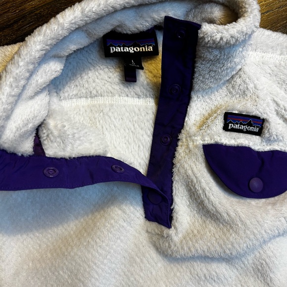 Patagonia girls synchilla winter warm thermal fleece pullover - Picture 3 of 8